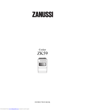 Zanussi ZK59 Instruction Book