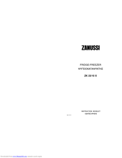 Zanussi ZK 23/10 X Instruction Booklet