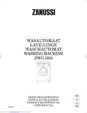 Zanussi ZWG 3164 User Manual