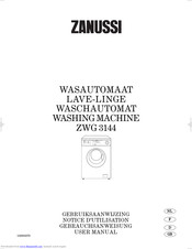 Zanussi ZWG 3144 User Manual