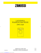 Zanussi ZWG 3129 Instruction Booklet