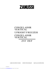 Zanussi ZFV 190 P Instruction Booklet