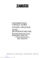 Zanussi ZR 2TN Instruction Booklet