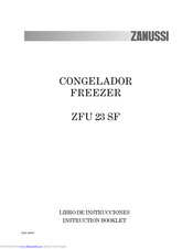 Zanussi ZFU 23 SF Instruction Booklet