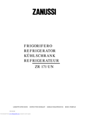 Zanussi ZR 171 UN Instruction Booklet