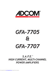 Adcom S.A.F.E. GFA-7705 User Manual