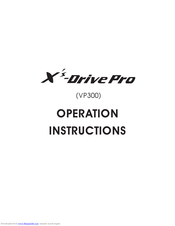 Vosonic X's-DRIVE PRO VP300 Operation Instructions Manual