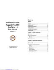 Acura Embedded AcuPanel 15 User Manual