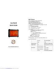Acura Embedded AcuTab-M Quick Manual