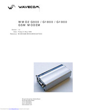 Wavecom WMO2 G1900 Manual