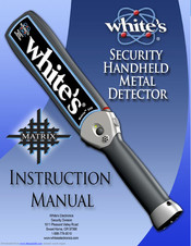 Whites MATRIX 100 Instruction Manual