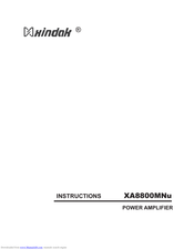 XINDAK XA8800MNu Instructions Manual