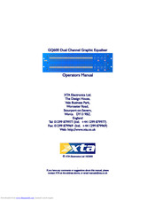 XTA GQ600 Operator's Manual