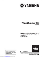Yamaha XL700Y WaveRunner Owner's/Operator's Manual