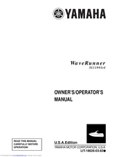 Yamaha XA1200Ltd WaveRunner Owner's/Operator's Manual