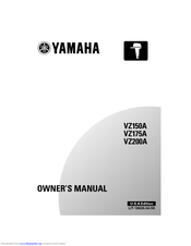 Yamaha VZ200A Owner's Manual