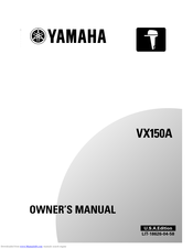 Yamaha VX150A Owner's Manual