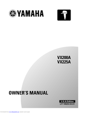 Yamaha VX225A Owner's Manual