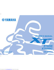 Yamaha XT225SC Owner's Manual
