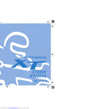 Yamaha XT225V Owner's Manual