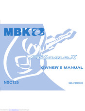 MBK FlameX NXC125 Owner's Manual