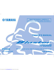 Yamaha BLASTER YFS200S Owner's Manual