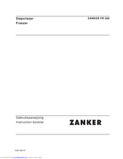 Zanker FR 200 Instruction Booklet