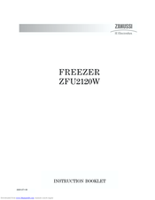 Zanussi Electrolux ZFU2120W Instruction Booklet