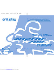 Yamaha RAPTOR 700 Owner's Manual
