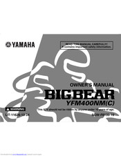 Yamaha BIG BEAR YFM400NC Owner's Manual