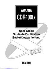 Yamaha CDR400tx User Manual