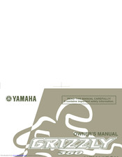 Yamaha GRIZZLY 350 YFM35FGX Owner's Manual
