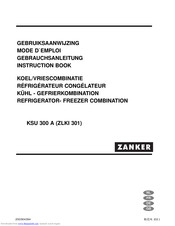 Zanker KSU 300 A Instruction Book