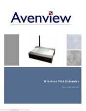 Avenview WL-VGA-EXT Specification Sheet