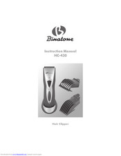 Binatone HC-430 Instruction Manual