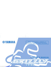 Yamaha GRIZZLY 660 YFM66FAV Owner's Manual