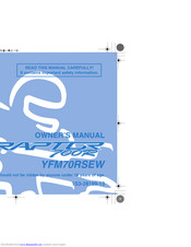 Yamaha Raptor 700R YFM70RSEW Owner's Manual