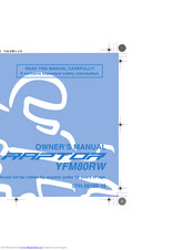 Yamaha RAPTOR YFM80RW Owner's Manual
