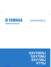 Yamaha SXV70MJ Owner's Manual