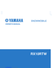 Yamaha RX10RTW Owner's Manual