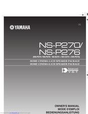 Yamaha NS-P270 Owner's Manual