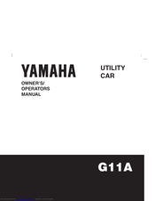 Yamaha G11A Owner's/Operator's Manual