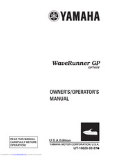 Yamaha GP760Y WaveRunner GP Owner's/Operator's Manual
