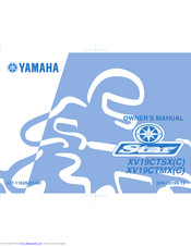 Yamaha Star XV19CTSX Owner's Manual