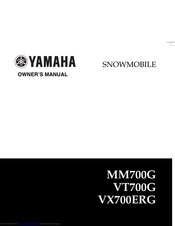 Yamaha VX700ERG Owner's Manual
