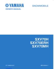 Yamaha SXV70MH Owner's Manual