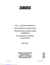 Zanussi ZRB 34NC Instruction Book