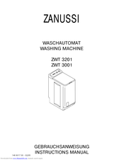 Zanussi ZWT 3201 Instruction Manual