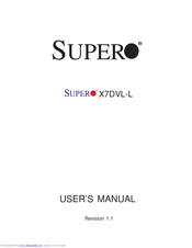 Supero X7DVL-L User Manual