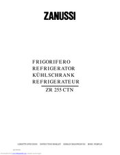 Zanussi ZR 255 CTN Instruction Booklet